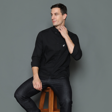 Black Premium Extra Fine Cotton Shirt – DEER Jeans 11