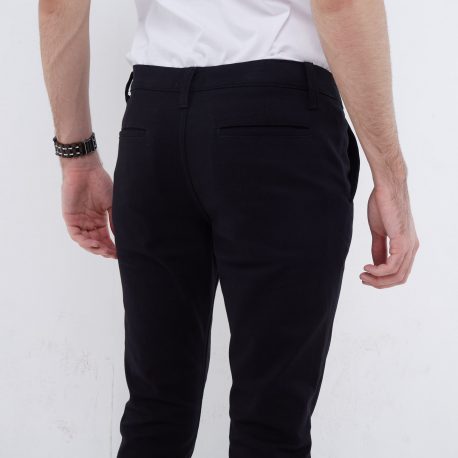 Black Matte Selvedge Accent Chino Stretch - DEER Jeans 6