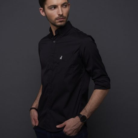 Black Premium Fine Cotton Shirt – DEER Jeans 4