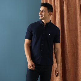 Navy Signature Short Shirt