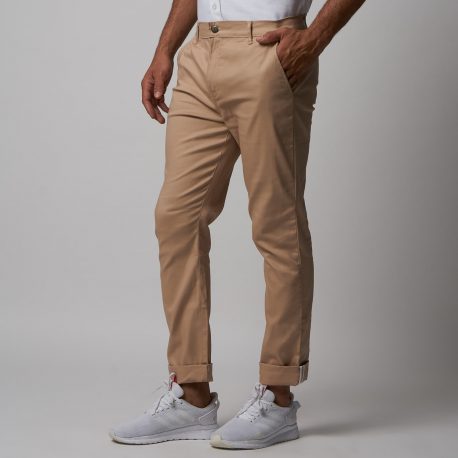 Light Khaki Selvedge Accent Chino Stretch – DEER Jeans 5