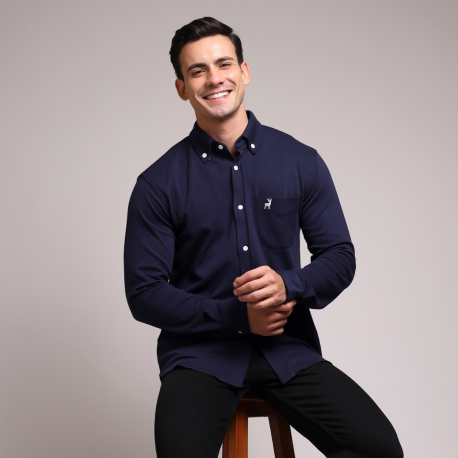 Navy Signature Shirt – DEER Jeans 1