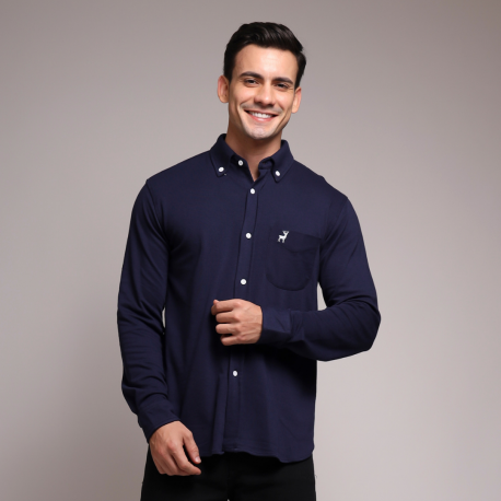 Navy Signature Shirt – DEER Jeans 2