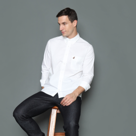 White Signature Premium Extra Fine Cotton Shirt - DEER Jeans