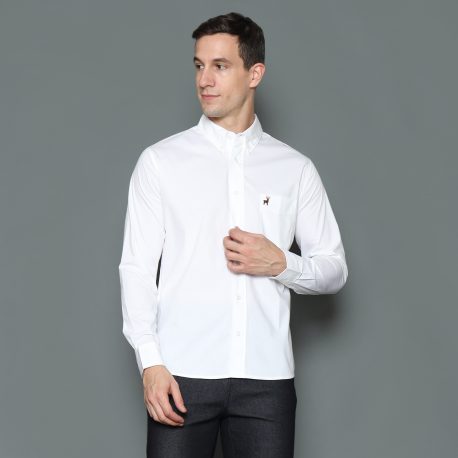 White Signature Premium Extra Fine Cotton Shirt - DEER Jeans 3